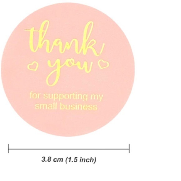 100 ~1.5โ Thank You Boutique Stickers ๐๐๐ 2 Rolls For $16 (Bundle & Save) - Picture 2 of 7